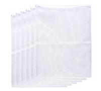 JIH Bolsas de filtro para acuario, tamaño grande, reutilizables, bolsas de malla con cremallera de plástico (14 x 18 pulgadas (6 unidades)