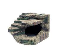 JIHAQUA Accesorios Grandes de Resina para Tanque de Reptiles, decoración de hábitat de Cueva para Leopardo, geco, lagartos, Tortugas