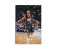 JIHJOO Allen Iverson - Lienzo decorativo estético para pared de pared con música y película, para sala de estar, dormitorio, 40 x 60 cm, estilo sin marco