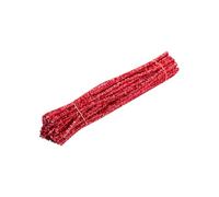 JIHUOO 200 unidades de 30 cm con purpurina para manualidades, tallos de felpilla de oropel largos y creativos limpiadores de pipas de guirnalda de Navidad, limpiadores de tuberías brillantes con
