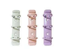 JIHUOO 3 unids metal 3 agujero anillo carpeta mecanismos kit de reemplazo hoja suelta carpeta libro anillos unión espinas peines