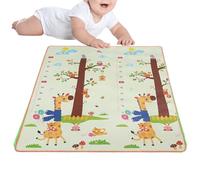 Jiimhte Alfombra Infantil De Juego | Alfombra Educativa Antideslizante - Tapete Reversible Interactivo para Interior Actividades Sensoriales Tiempo De Juego Exterior Práctica De Gateo