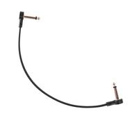 Jiimhte Cables de Guitarra para Efectos | Cable de Pedalera de 15 cm - Cable de Efectos Plano de ¼ de Pulgada en Ángulo Recto - para Ajuste de Instrumento en Clases Escenario y Estudio