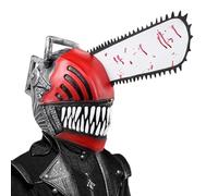 Jiimhte Chainsaw Man Maskes - Anime Chainsaw Man Maskes Con De Cadena, Bloody Pochita DenjiMask, ChainsawMan Denji Casco, Máscara De Hombre Motosierra Para Halloween, Cosplay