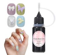 Jiimhte Gel Moldeador para Uñas | 10ML Pegamento Transparente De - Gel para Escultura 3D de Uñas,para Extensión, Pintura, Colores, Gemas, Purpurina, Diseño, Principiantes, Salón, Hogar