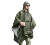 Jiimhte Manta Vestible para Exteriores - Suministros de Supervivencia Impermeables | Poncho Saco De Dormir para Exteriores,para Hombres Mujeres Adultos Adolescentes Senderismo Montañismo Exploración