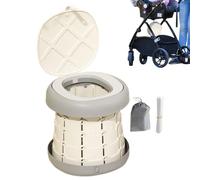 Jiimhte Orinal portátil, inodoro plegable | Entrenador de inodoro antideslizante con bolsa de basura para niños y niñas, camping, parque infantil, hotel, parque, viajes