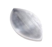 Jiimhte Selenite Bowl, Selenite Crystal Bowl | Bandeja de soporte de de selenita - Decoración del hogar White Natural Gypsum para manchar, curación, limpieza, oración