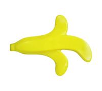 Jiimhte Tope decorativo para puerta, tope de seguridad con forma de cáscara de plátano, cojín absorbente de golpes, tope de puerta silencioso para el hogar, lavandería, garaje, suelo, hotel, lugar de