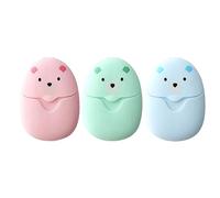 jiingekk 150 hojas de jabón desechables portátiles Scente Bath Slices Sheet Foaming Paper Soap Soap For Home Travel Outdoor Bath Proof Soap Containers
