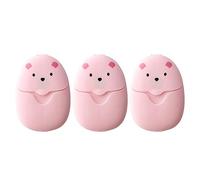 jiingekk 150 hojas de jabón desechables portátiles Scente Bath Slices Sheet Foaming Paper Soap Soap For Home Travel Outdoor Bath Proof Soap Containers