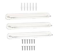 jiingekk 3 soportes elegantes para exhibición de diademas, multiusos, estante transparente para accesorios para venta al por menor y hogar