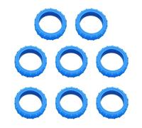 jiingekk 8 fundas protectoras para ruedas de equipaje, protección para compartimento de maleta, Blue, One Size
