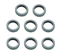 jiingekk 8 fundas protectoras para ruedas de equipaje, protección para compartimento de maleta, gris, One Size
