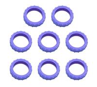 jiingekk 8 fundas protectoras para ruedas de equipaje, protección para compartimento de maleta, Purple, One Size