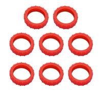 jiingekk 8 fundas protectoras para ruedas de equipaje, protección para compartimento de maleta, Red, One Size