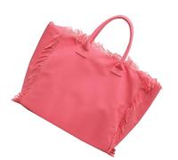 jiingekk Amplia bolsa de lona para mujer con borlas, decoración de hombro, bolso de mano para el trabajo, viajes y viajes diarios, bolsa de lona de moda para laptop para mujer, c, One Size