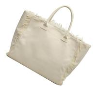 jiingekk Amplia bolsa de lona para mujer con borlas, decoración de hombro, bolso de mano para el trabajo, viajes y viajes diarios, bolsa de lona de moda para laptop para mujer, d, One Size