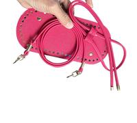 jiingekk Base de bolsa y correa de piel sintética, cordón ajustable, componentes de manualidades para bolsas hechas a mano, diseños de bolsas tejidas, c, One Size