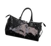 jiingekk Bolsa de fitness con lentejuelas, bolsa de hombro de gran capacidad, para viajes, hospital, durante la noche, fines de semana, deportes, lentejuelas, hombro, fitness, viajes, durante la noche