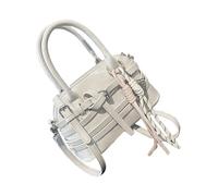jiingekk Bolsa de trabajo de inspiración vintage, práctica bolsa cruzada de hombro con correa ajustable, para uso universitario y empresarial, bolso moderno para estudiantes, Gray, One Size