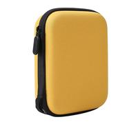 jiingekk Bolsa para púas de guitarra, organizador de púas, contenedor de púas, estuche para guitarristas, Amarillo