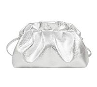 jiingekk Bolso de mano moderno inspirado en la nube, tela sintética, organización con múltiples bolsillos, correa cómoda, esencial para el día a día, bolso de hombro casual de moda, Silver, One Size