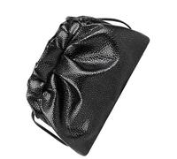 jiingekk Bolso de mano moderno inspirado en la nube, tela sintética, organización con múltiples bolsillos, correa cómoda, esencial para el día a día, bolso de hombro casual de moda, Black, One Size