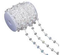 jiingekk Cadena de cuentas para collares, pulseras, joyas, manualidades, cuerda de cuentas para manualidades, accesorios de ropa, cadena de cuentas