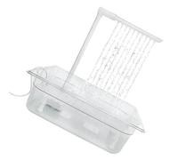 jiingekk Caja de baño para pájaros con fuente automática de circulación continua de agua con bañera MultiTap para mascotas