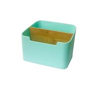 jiingekk Caja organizadora de escritorio con bordes redondeados para ahorrar espacio, almacenamiento multifuncional para objetos pequeños, organizadores de almacenamiento de escritorio