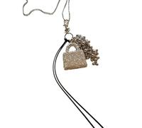 jiingekk Collar con colgante contemporáneo en forma de bolso, accesorio de joyería único para mujer, atuendo casual, realzador de su uso diario, joyería mixta, talla única, como se describe, como se