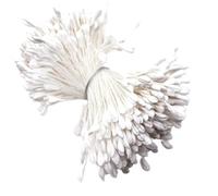 jiingekk Componentes de flores de tela multiusos para decoraciones de costura y proyectos de arte, estambres de flores de tela, juego de manualidades