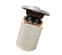 jiingekk Divertidos mapaches organizadores de baño, decoración creativa, herramienta de montaje fácil, montaje de liberación de mapaches, adorno de baño temático