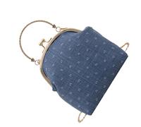 jiingekk Elegante bolso de noche con cadena metálica en lujoso bolso cruzado de hombro, elegante bolso para ocasiones especiales de graduación, Blue, One Size