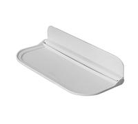 jiingekk Estante de pared plegable de 2 tamaños, para baño, inodoro, mesita de noche, teléfono, sin perforaciones, almacenamiento de dormitorio, WiFi, estantes de noche montados en la pared