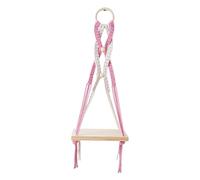 jiingekk Estantes decorativos de macramé hechos a mano para colgar en la pared, para libros de plantas y jarrones, organización del hogar