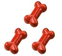 jiingekk Estatua de hueso de perro pequeño de 3 piezas de piedra natural portátil para proyectos de manualidades y decoración de habitación, decoración de oficina, talla única, como se describe, como