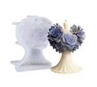 jiingekk Figura de silicona para hacer jabón, chocolate, decoración de boda, elastómero fundido
