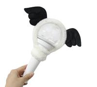 jiingekk Funda protectora de palo de luz de concierto de moda para lámpara de ventilador, funda protectora de felpa brillante, cubierta decorativa de dibujos animados