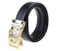 jiingekk Hebilla de lobo, ropa casual, hebilla de cinturón, lobo único, regalo para hombres, cinturón casual para padre, profesor, negocios, dorado, Talla única