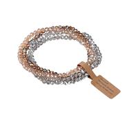 jiingekk Juego de 4 piezas de cristal iridiscente, joyería que cambia de color, accesorios de moda ligeros para mujer, juego de joyas de cristal ligero para fiestas, talla única, como se describe