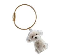 jiingekk Llavero de caja conmemorativa de pelo de perro con caja de exhibición transparente, caja de almacenamiento de pelo de mascotas, contenedor de cenizas de recuerdo de pérdidas