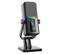 jiingekk Micrófono para juegos, transmisión en vivo, micrófono de computadora con cancelación de ruido dedicado para conferencias