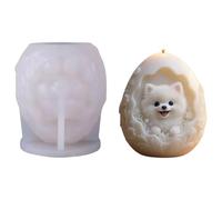 jiingekk Moldes de silicona tallados en forma de huevo, aptos para alimentos, fondant de silicona para fondant de resina, jabón, decoración del hogar, molde de alivio