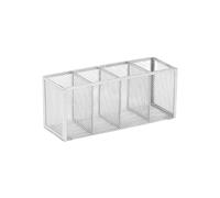 jiingekk Organizador de escritorio de 3 o 4 compartimentos, caja de almacenamiento de lápices de gran capacidad, suministros de oficina, organizador de escritorio de gran capacidad, caja de