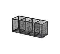 jiingekk Organizador de escritorio de 3 o 4 compartimentos, caja de almacenamiento de lápices de gran capacidad, suministros de oficina, organizador de escritorio de gran capacidad, caja de