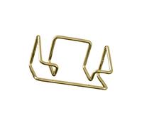 jiingekk Organizador de tarjetas de metal, alambre de hierro hueco, soporte de almacenamiento de negocios, soporte de exhibición con capacidad para 70 hojas para escritorio de oficina, elegante