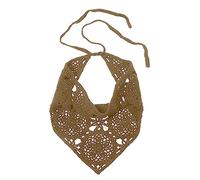 jiingekk Pañuelo floral de ganchillo para mujer, pañuelo para el pelo, pañuelo para la cabeza, pañuelo vintage para niñas, pañuelo de ganchillo para la cabeza, pañuelo para la cabeza para mujer, B
