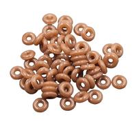 jiingekk Paquete de 100 anillos espaciadores de silicona para pulseras, anillos, anillos de silicona con textura de joyería, suministros para collares, aretes y topes, talla única, como se describe